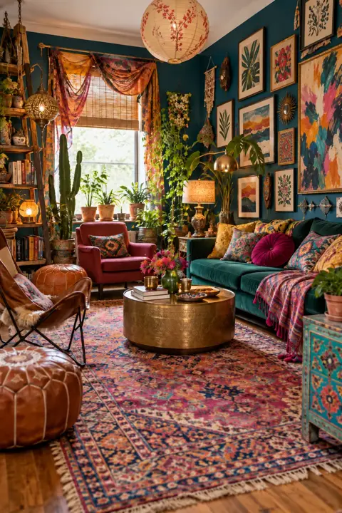 An Artsy living room