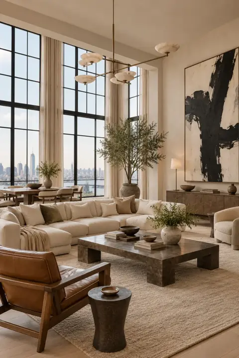 A Cosmopolitan living room