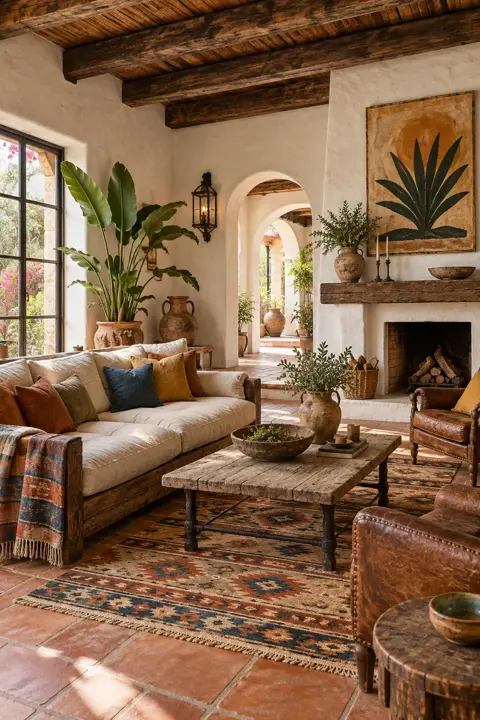 An Earthy living room