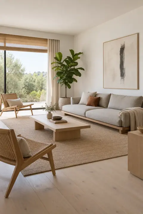 A Minimalist living room